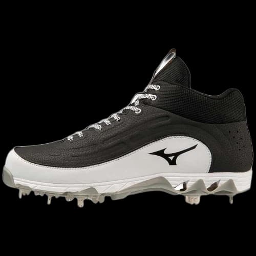 Mizuno 9-Spike Ambition 3 Mid 'Black White'