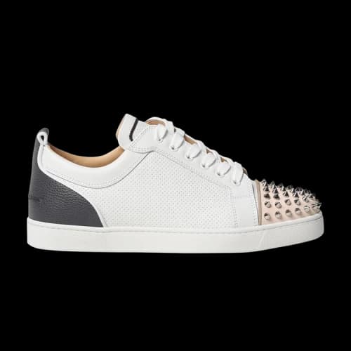 Christian Louboutin Louis Junior Spikes 'White Black Cream'