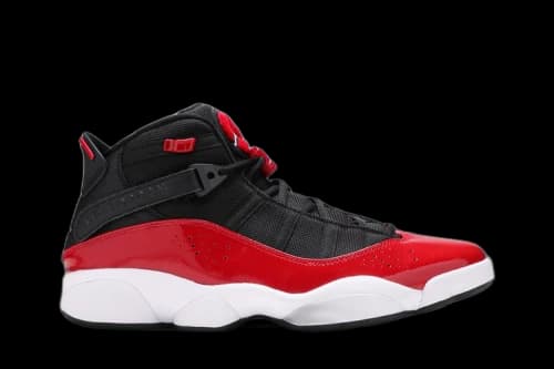 Jordan 6 Rings Black Gym Red White