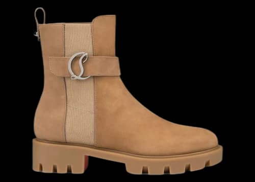 Christian Louboutin CL Chelsea Booty Lug Flat Roca (Women's)