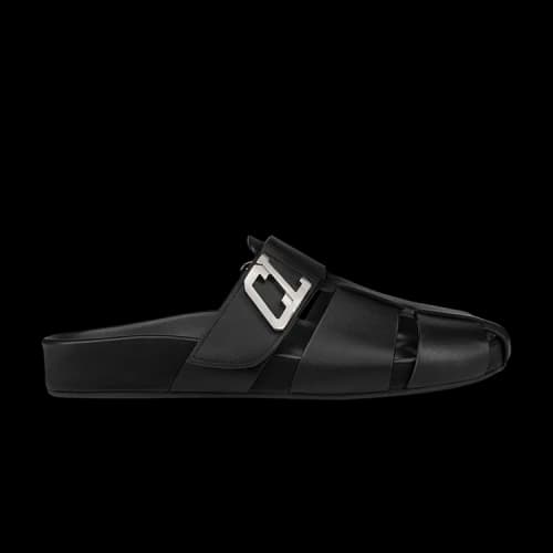 Christian Louboutin Abubizz Flat Leather Mule 'Black'