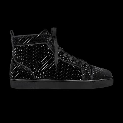 Christian Louboutin Louis Orlato High 'Black Silver Embellished'