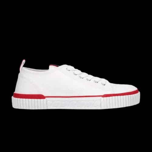 Christian Louboutin Pedro Junior Flat 'White Red'