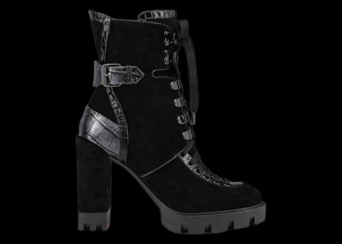 Christian Louboutin Macademia 100 Low Boots Black (Women's)