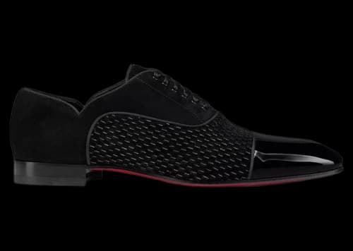 Christian Louboutin Greggy Chick Flat Oxford Shoes Black