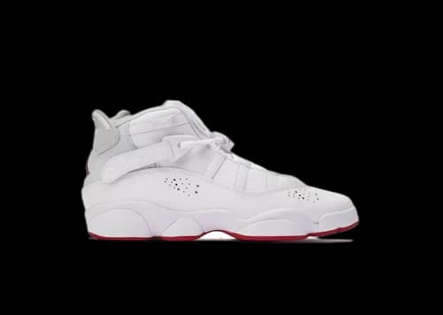 Jordan 6 Rings White Red Sole