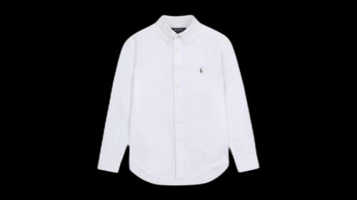 Polo Ralph Lauren Boys Long-Sleeve Oxford Button Down Shirt Down Sport White