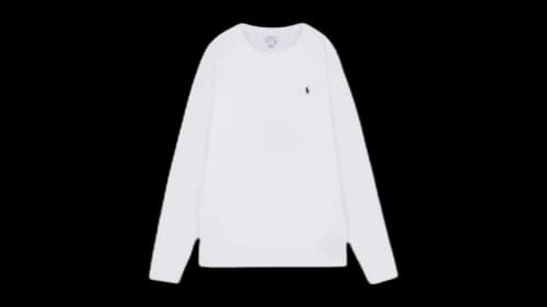 Polo Ralph Lauren Kids Long Sleeve Crewneck T-shirt White