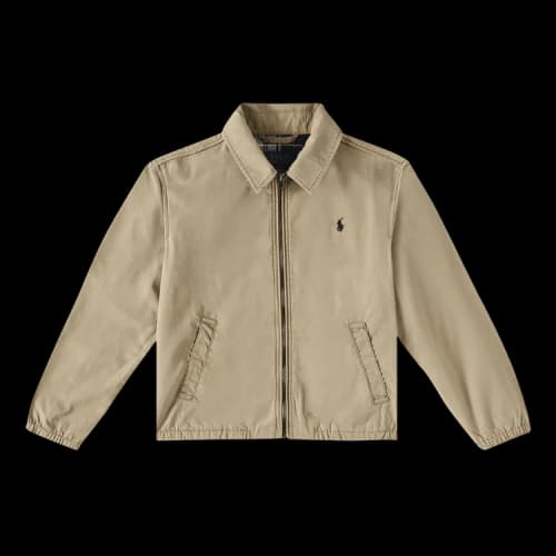 Polo Ralph Lauren Cotton Bayport Full Zip Windbreaker Jacket 'Cafe Tan'