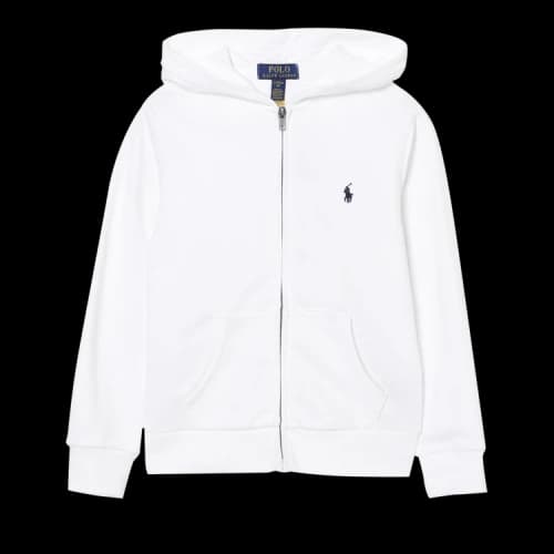 Polo Ralph Lauren Long-Sleeve Easy French Terry Zip Hoodie 'White'