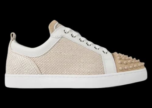 Christian Louboutin Louis Junior Spikes Orlato Natural