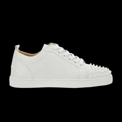 Christian Louboutin Louis Junior Spikes Flat 'White'