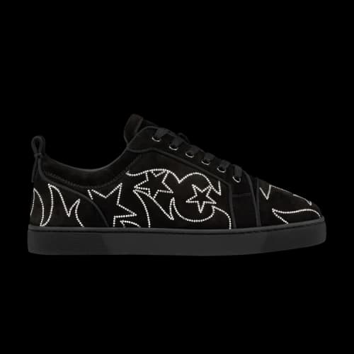 Christian Louboutin Louisiago Junior 'Black Strass'