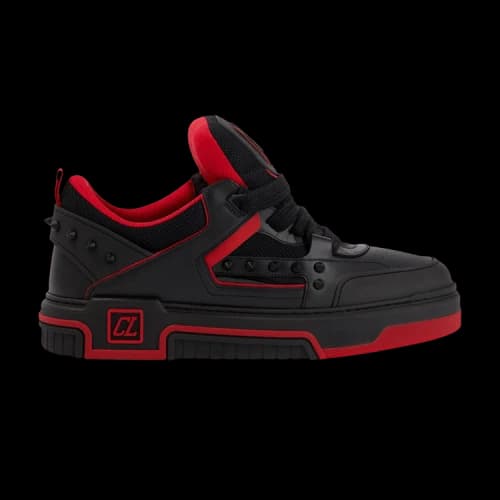Christian Louboutin Astroskate Spiked Sneaker 'Black Red'