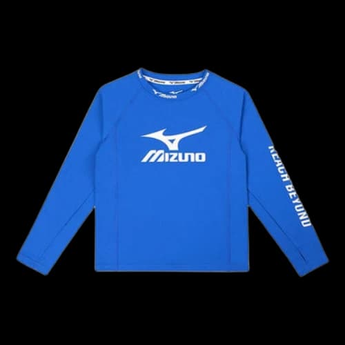(GS) Mizuno Casual Long Sleeve Shirt 'Blue'