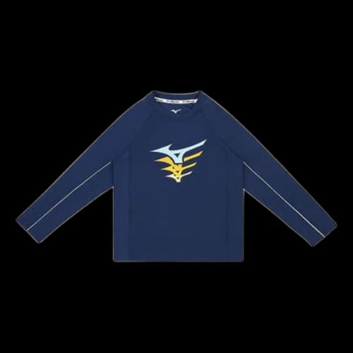 (GS) Mizuno Long Sleeve T-shirt 'Navy'