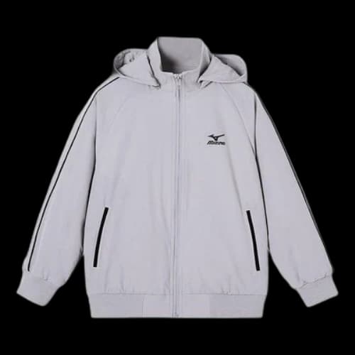 (GS) Mizuno Logo Fleece Jacket 'Grey'