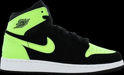 Jordan 1 Retro High Black Ghost Green (GS)