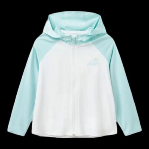 (GS) ASICS Sportswear Tennis Jacket 'White Aqua'