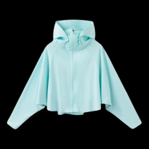 (GS) ASICS Batwing Sleeves Jacket 'Lake Blue'