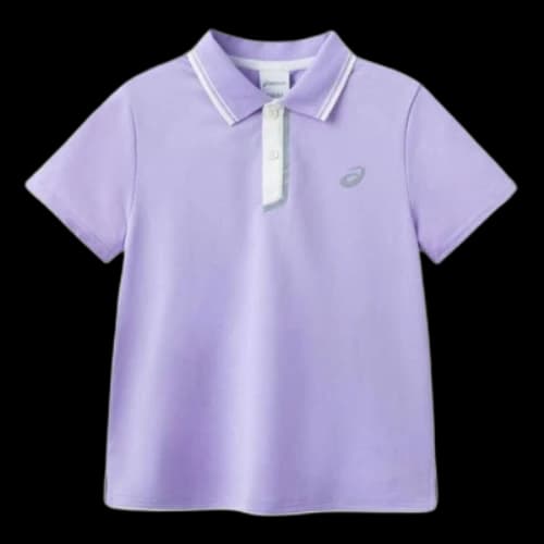 (GS) ASICS Polo T-shirt 'Purple'