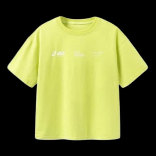 (GS) ASICS Multi-Logo T-Shirt 'Yellow White'