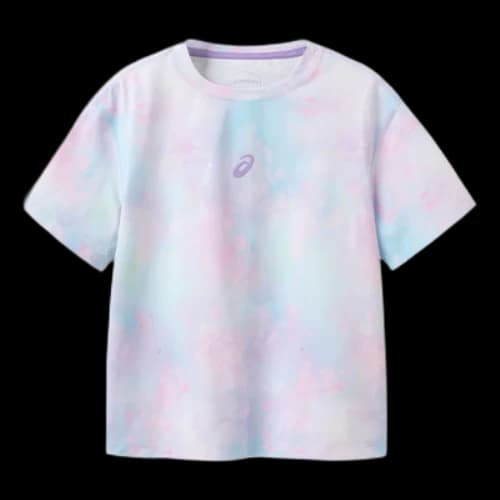 (GS) ASICS Short Sleeved Tie-Dye T-shirt 'Blue Purple'