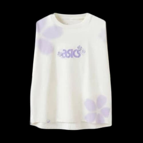 (GS) ASICS Logo with Flowers T-Shirt 'White'