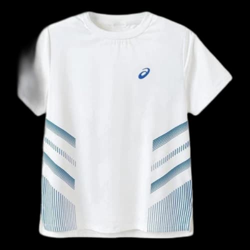 (GS) ASICS Logo T-Shirt 'White Blue'