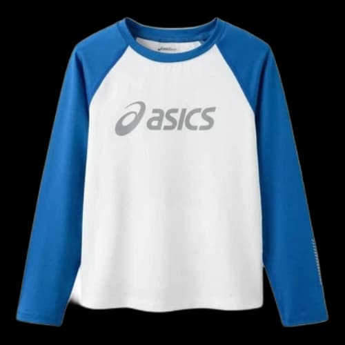 (GS) ASICS Logo Long Sleeve T-shirt 'White'