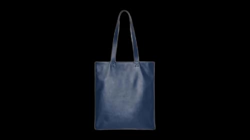 Bad Bunny x Zara Leather Shopper Bag Blue