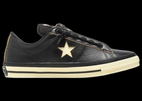 Converse One Star Zip Schott Black White