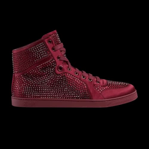 Gucci Coda Signature High 'Red Crystal Studs'