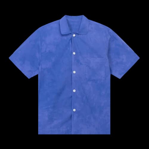 Stussy x Tekla Short-Sleeve Poplin Pajama Shirt 'Ultramarine'
