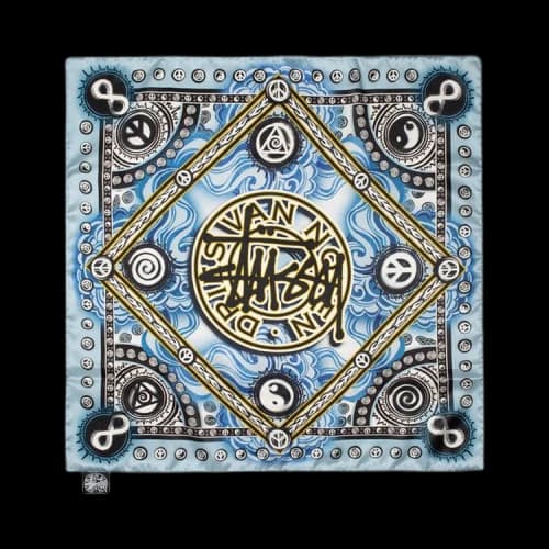 Stussy x Dries Van Noten Bandana 'Blue'