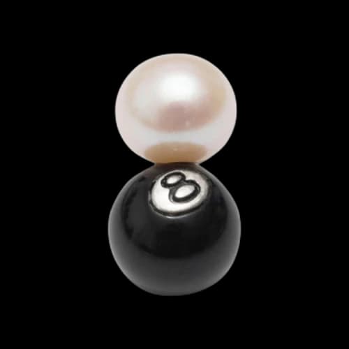 Stussy 8 Ball Earring 'Silver'