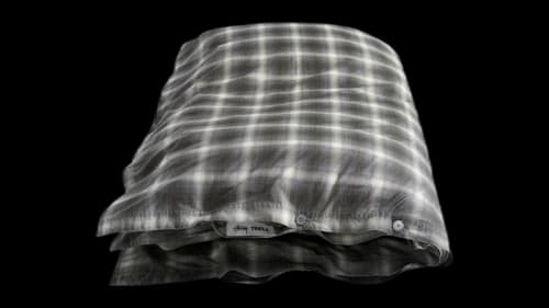 Stussy Tekla Percale Duvet Cover Black Plaid