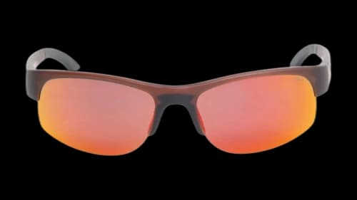 Stussy Hiro Sunglasses Frost Brown/Red Mirror Lens