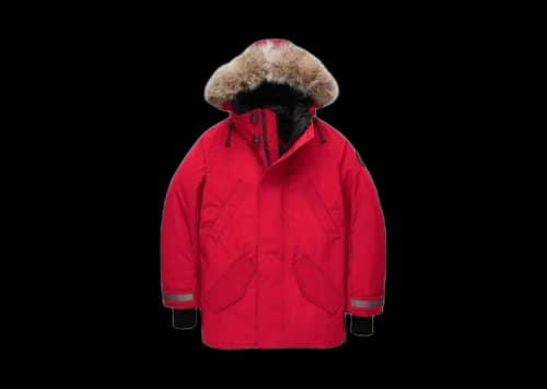 Canada Goose Black Label Edgewood Fur Parka Jacket Red