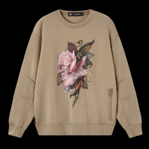 Uniqlo GU x Undercover Flower Graphic Sweatshirt Brown