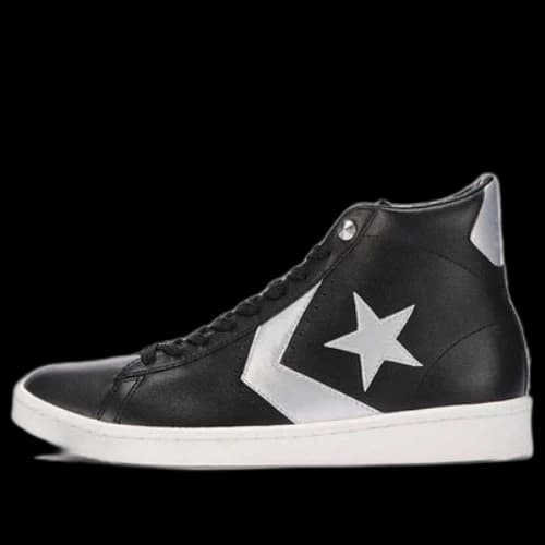 Mastermind Japan Converse Pro Leather Hi Crossover Casual Skateboarding Shoes Unisex Black Silver