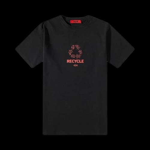 424 Graphic Logo Recycled T-Shirt 'Black/Red'