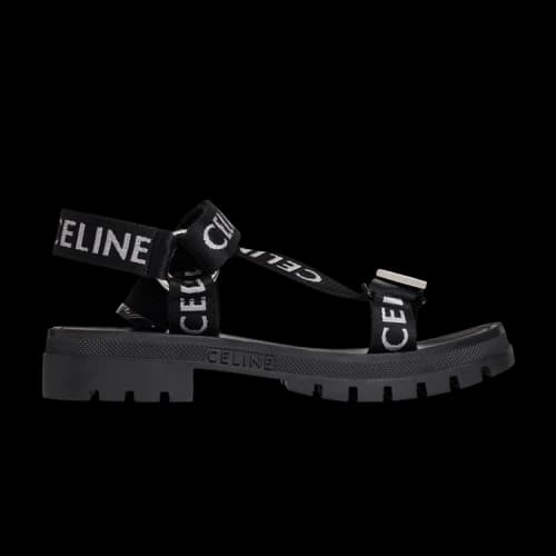 CELINE Leo Strappy Sandal 'Black White'