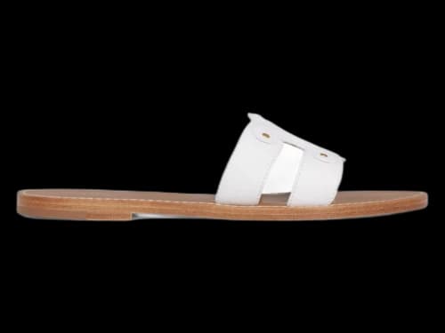 Celine Triomphe Mule White (Women's)