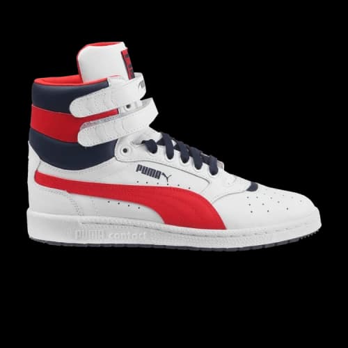 Puma Sky 2 High FG 'White Red Peacoat'