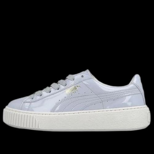 PUMA Basket Platform Patent Halogen Blue (Women's)