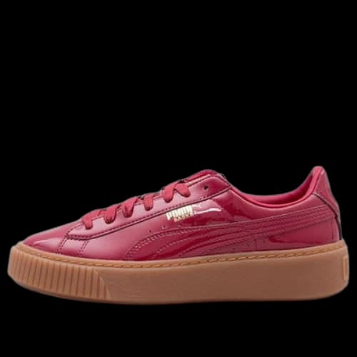 PUMA Basket Platform Patent 'Burgundy Gum' (Women's)