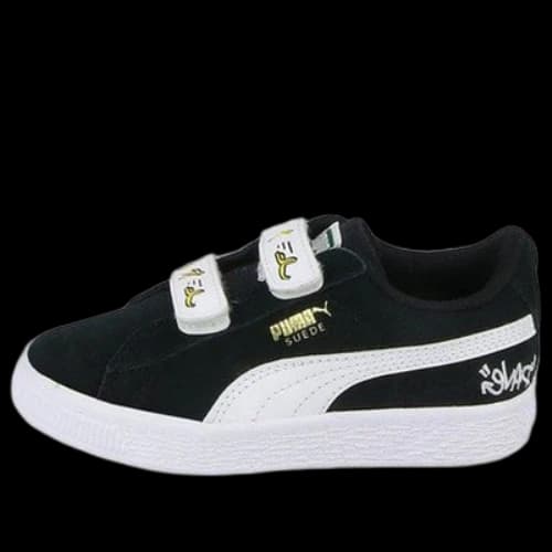 (PS) PUMA Minions Suede V Ps Sneakers BlackWhite 'Black White'