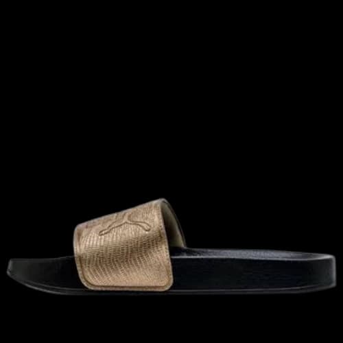 PUMA LEADCAT LTHR WNS Slide Gold (Women's)