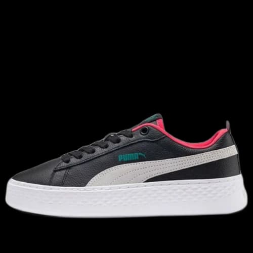 PUMA Smash Platform SoftFoam 'Black And White' (Women's)